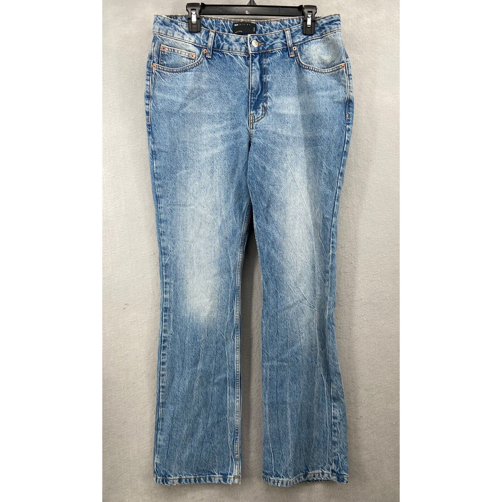 ASOS Design Jeans Womens Size 32x32 Straight Leg Blue Mid Rise Relaxed‎ Fit